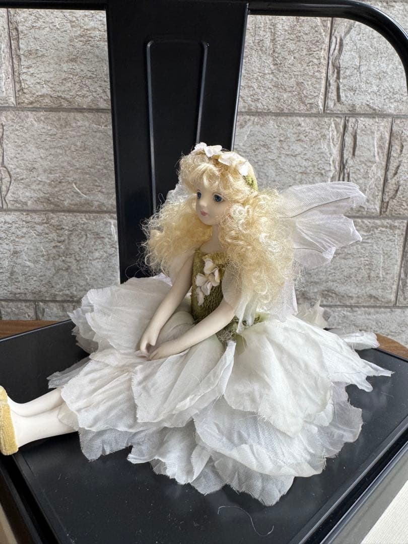 【レア 若月まり子さん創作】お花の妖精人形♪エルフィンフローリービスクドール