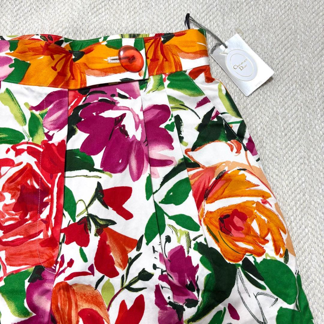 新品 90s VINTAGE DIOR floral printed pants