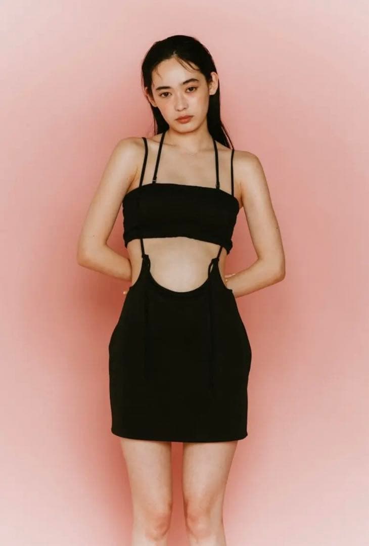 Knuth Marf サスペンダー スイムウェア (ブラック) / 25SS