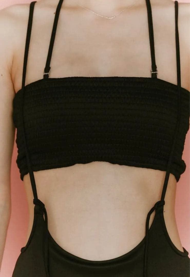 Knuth Marf サスペンダー スイムウェア (ブラック) / 25SS