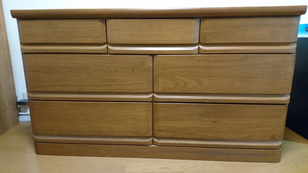 サンウッディ-ローチェスト3段 W140xD45xH84cm