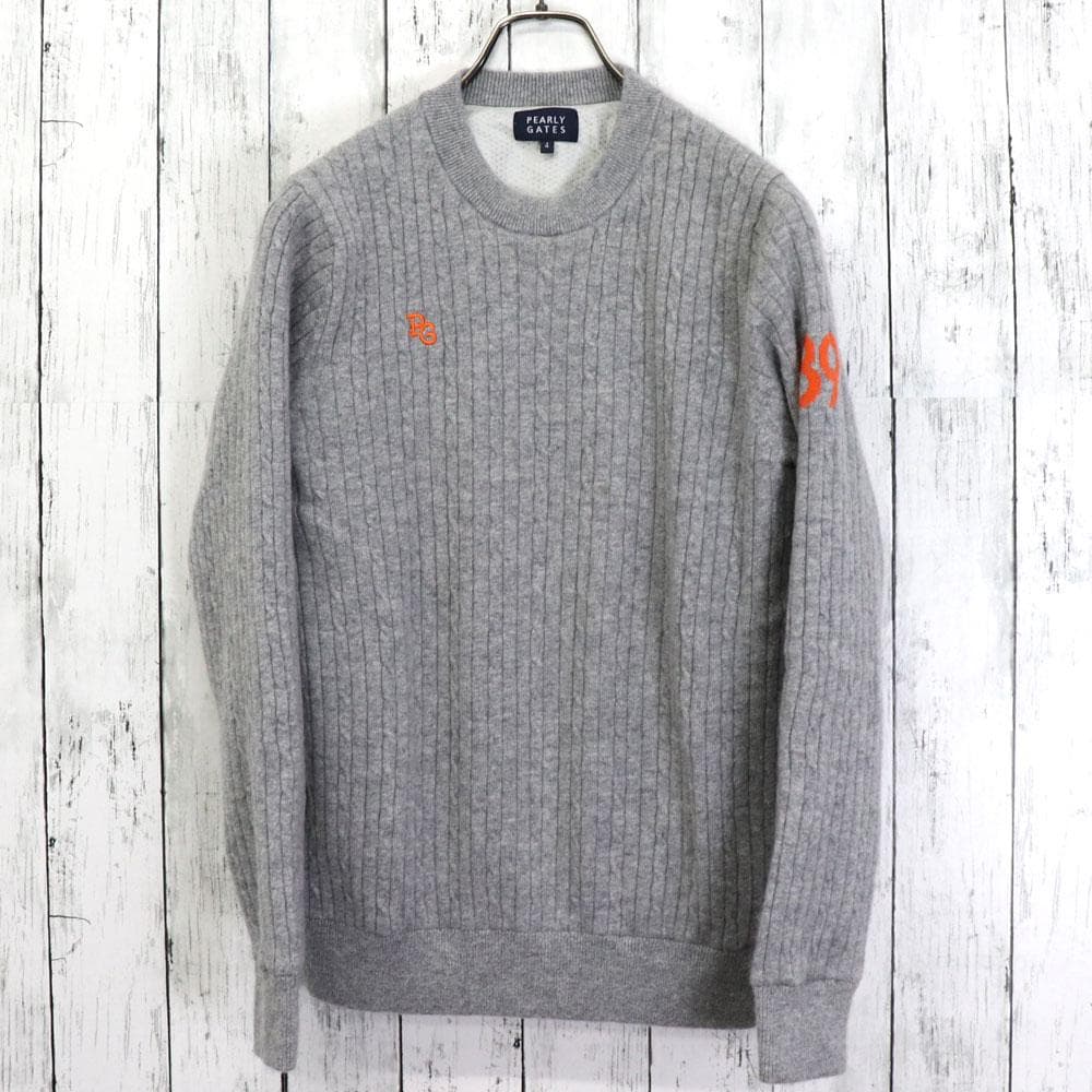 PEARLYGATES　パーリーゲイツ　メッシュ裏地　カシミヤ100％　セーター
