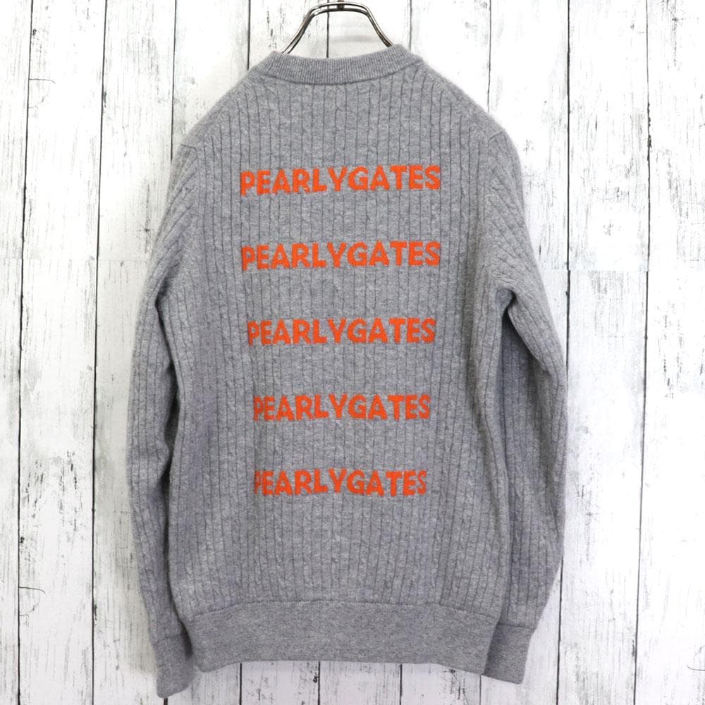 PEARLYGATES　パーリーゲイツ　メッシュ裏地　カシミヤ100％　セーター