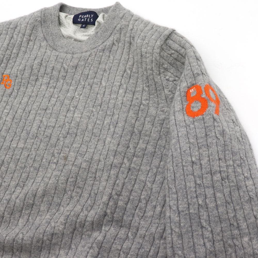 PEARLYGATES　パーリーゲイツ　メッシュ裏地　カシミヤ100％　セーター