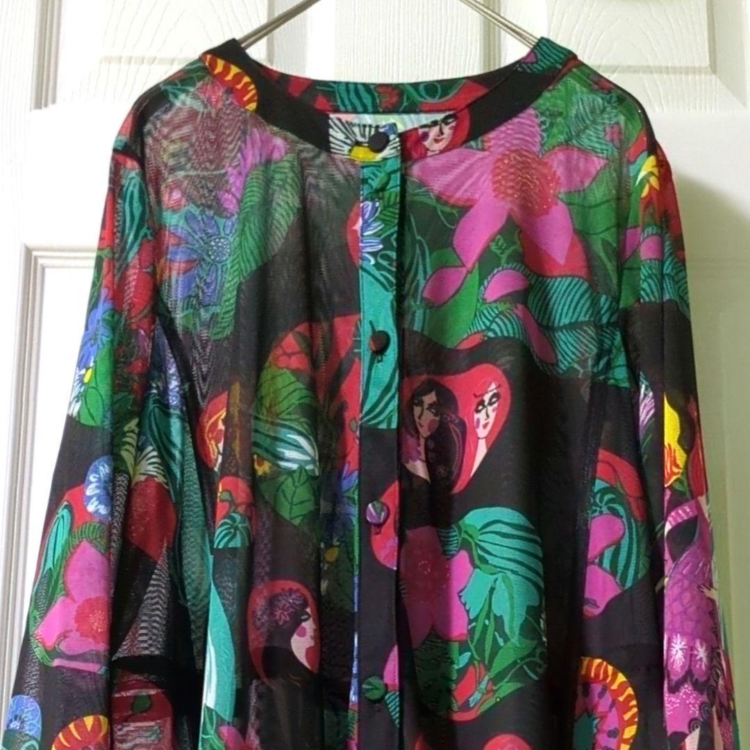 TOKUKO 1er VOL　前開き チュニック　羽織物　民族衣装　女性　お花