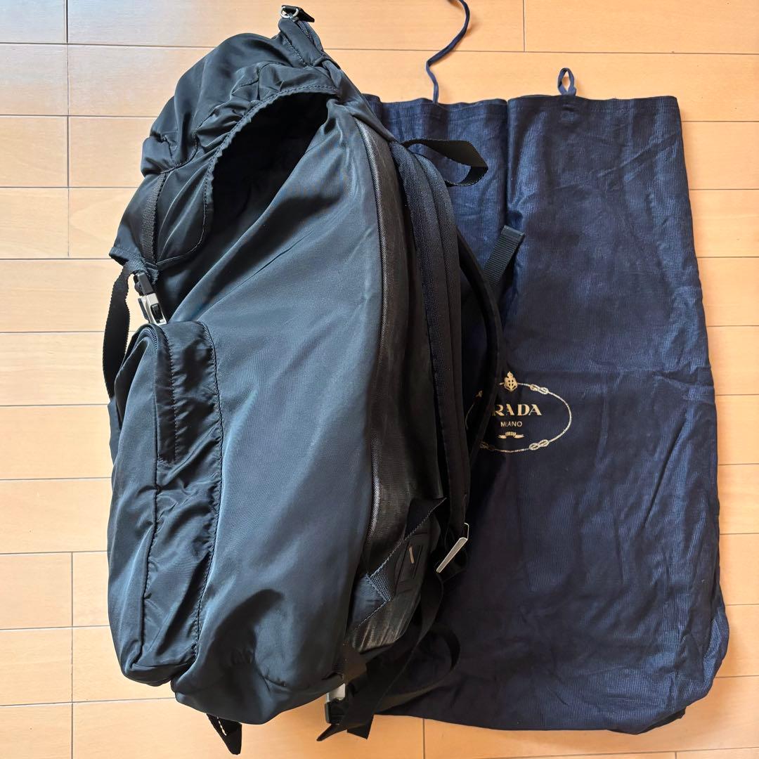 プラダ V136 バックパック リュック バッグ ブラック メンズ トラベル