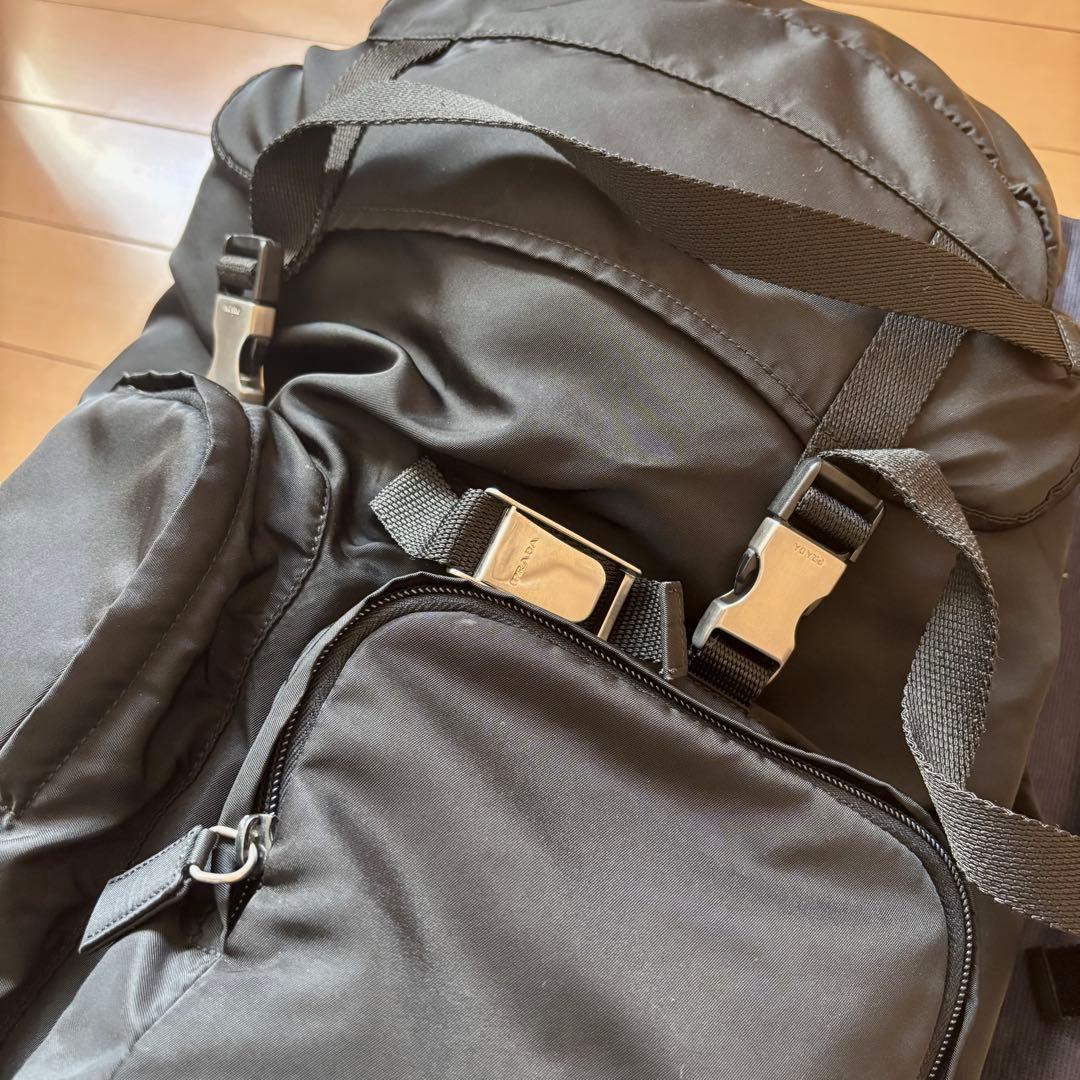 プラダ V136 バックパック リュック バッグ ブラック メンズ トラベル