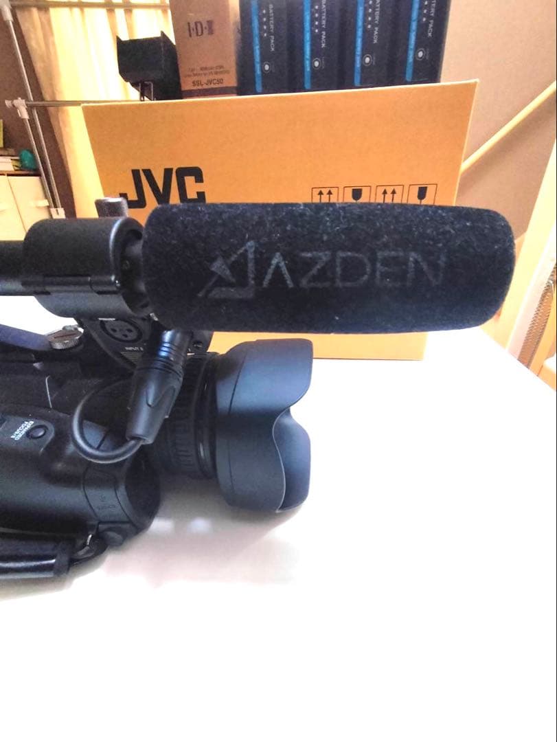 JVC GY-HM280業務用ビデオカメラ AZDENマイク バッテリー5個付き