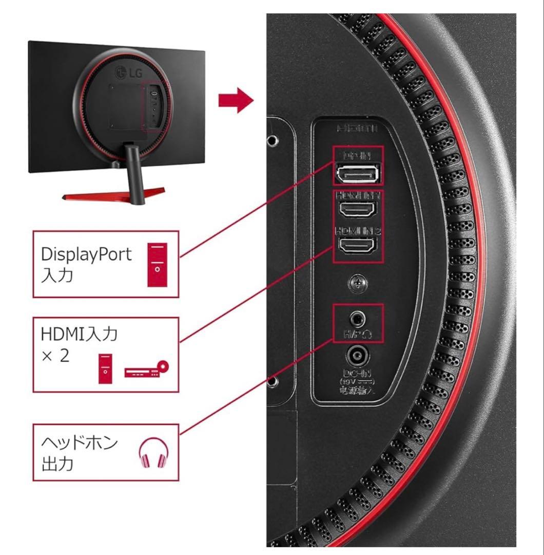 【144Hz】【1ms】【フルHD】ゲーミングモニターLG 24GL600F-B