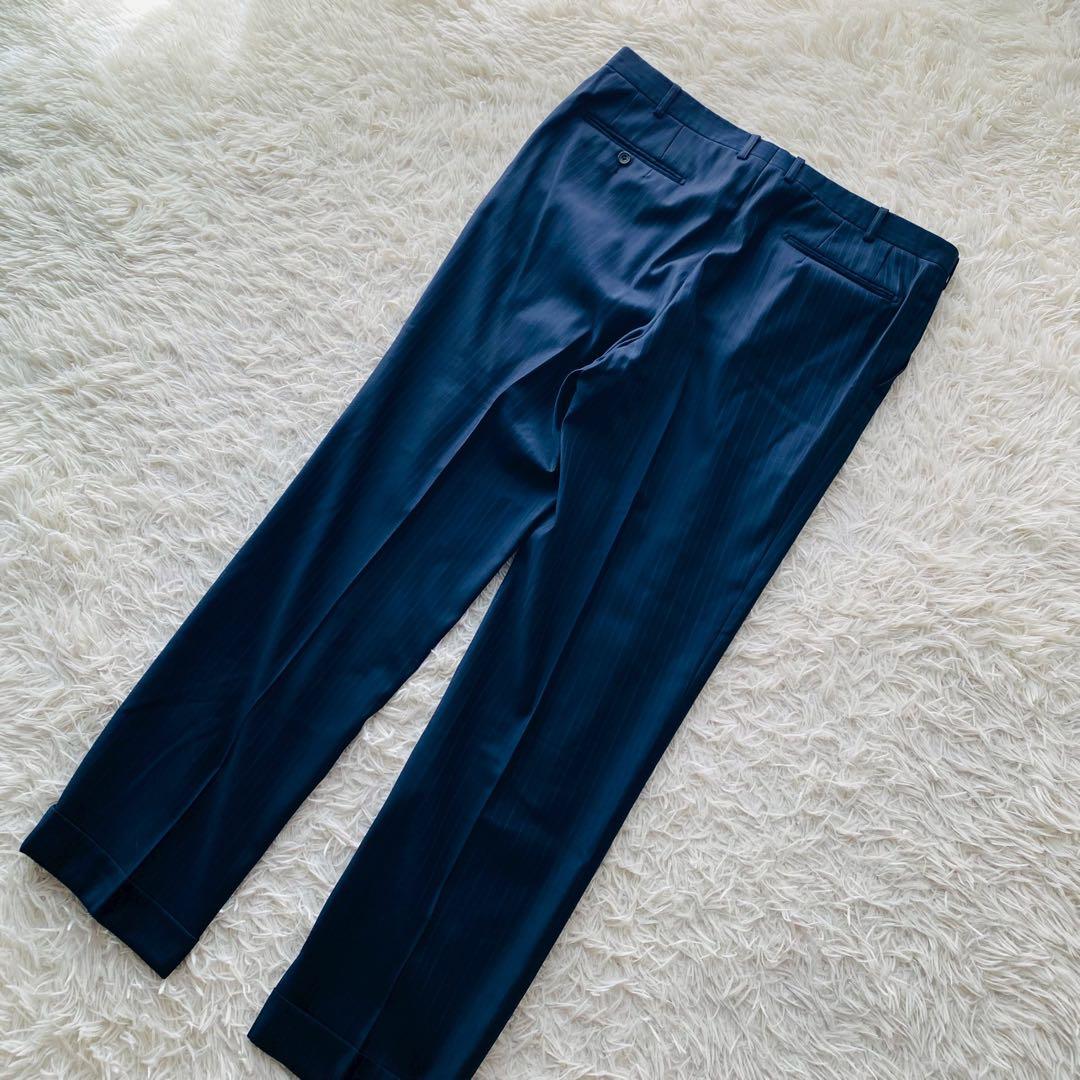 フィロ×ロロピアーナ●極美品●イタリア製super150 高級ウールスーツ 3L