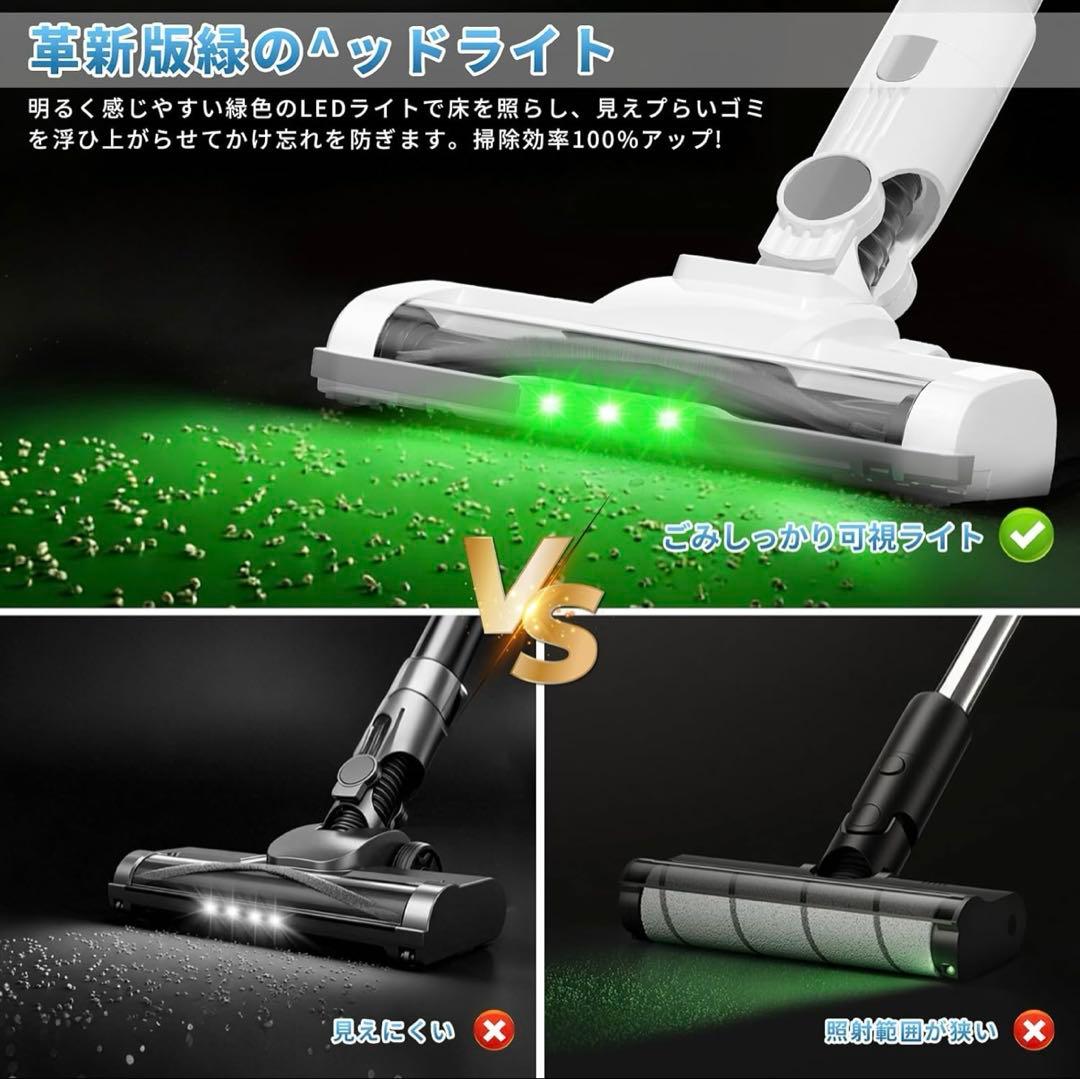 強力吸引‼️ コードレス掃除機 サイクロン 軽量 スティッククリーナー 新品