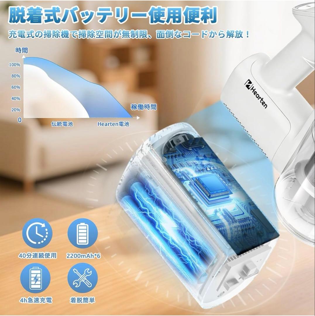 強力吸引‼️ コードレス掃除機 サイクロン 軽量 スティッククリーナー 新品