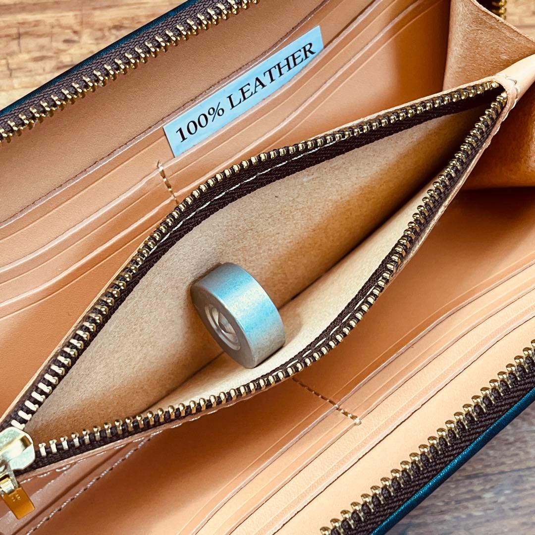 メンズ 長財布 本革 ラウンドファスナー メンズ 長財布 財布 栃木レザー