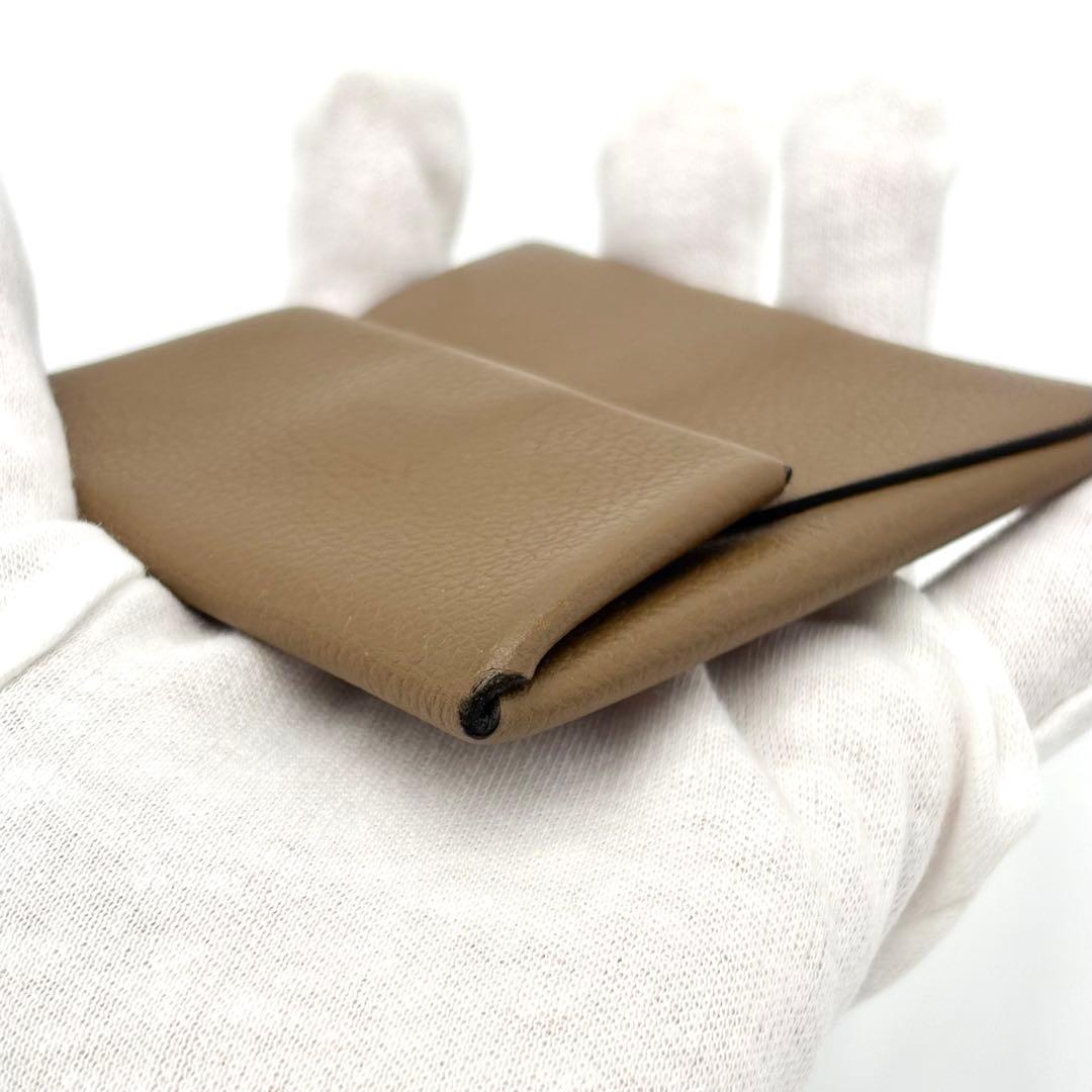 美品✨HERMES バスティア シェーブル D刻 エトゥープ ケース