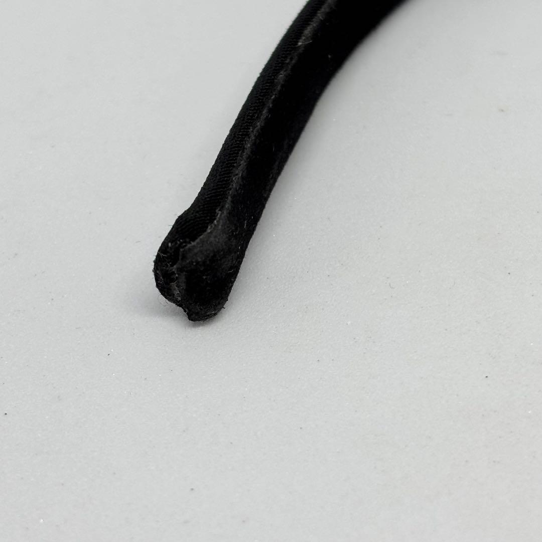 【良品】【アレクサンドルドゥパリ】カチューシャ リボン サテン ブラック 黒