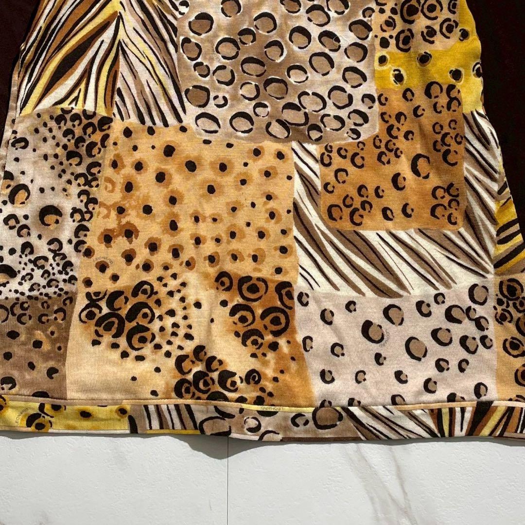 JYPセットLEONARD スポーツウール100豹柄 アニマル チュニック