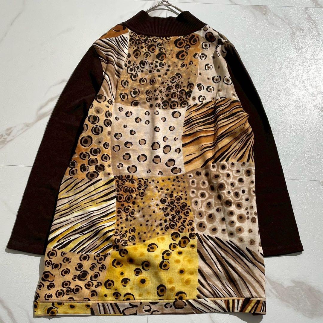 JYPセットLEONARD スポーツウール100豹柄 アニマル チュニック