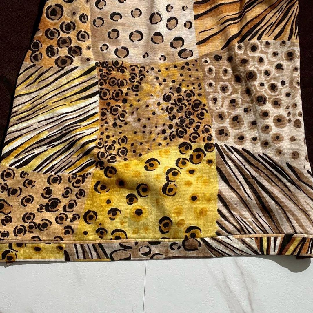 JYPセットLEONARD スポーツウール100豹柄 アニマル チュニック