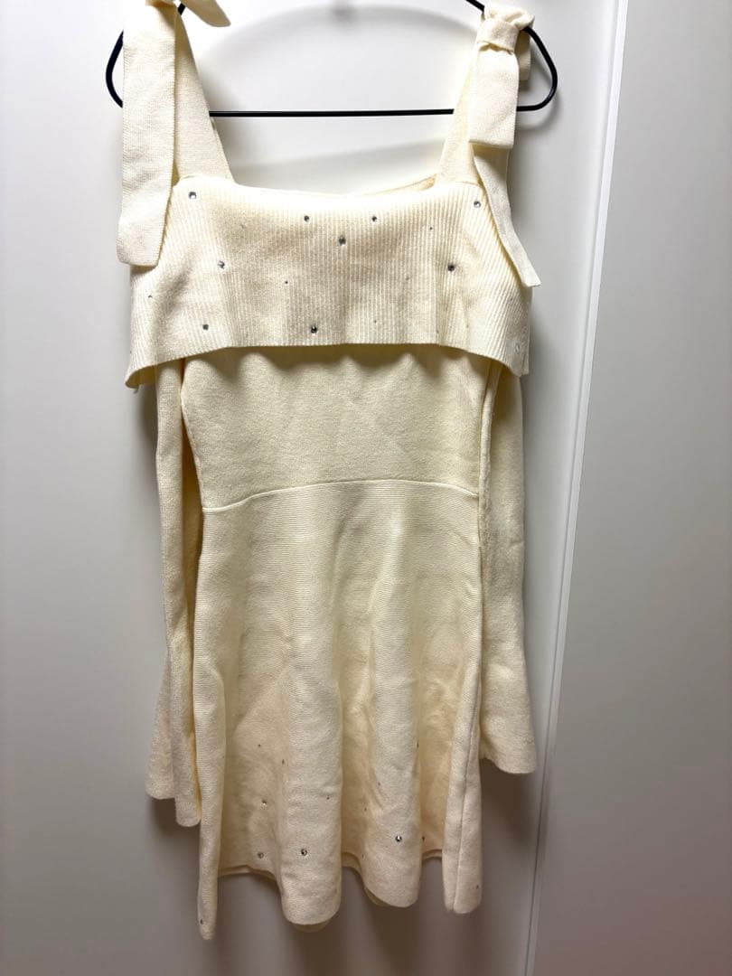 ロゼミューズ Bijou knit mini onepiece