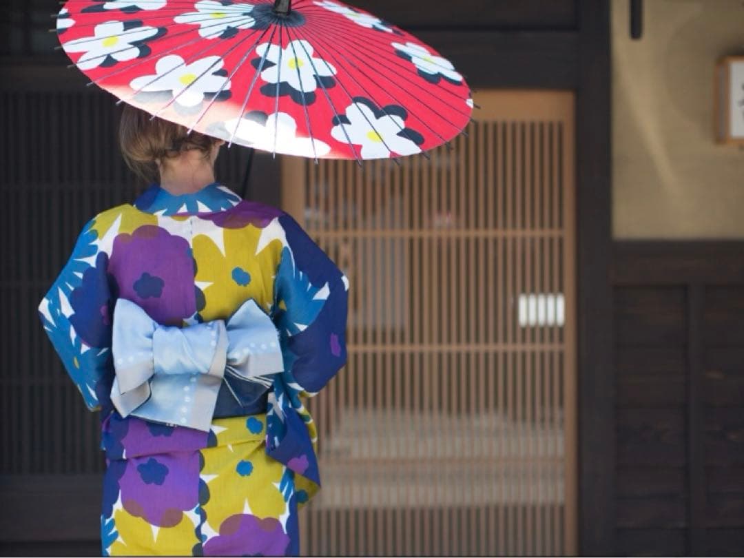 sou sou 浴衣　おおらかとりどり　紫　黄色　青