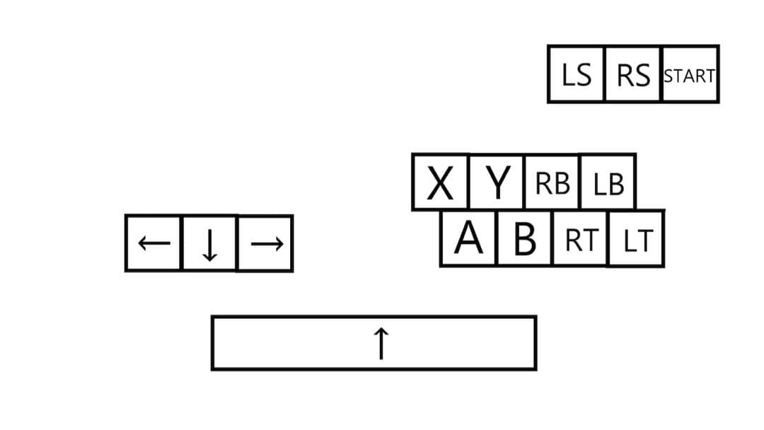 【自作アケコン】木製キーボード型レバーレスコントローラー　ダークウォルナット