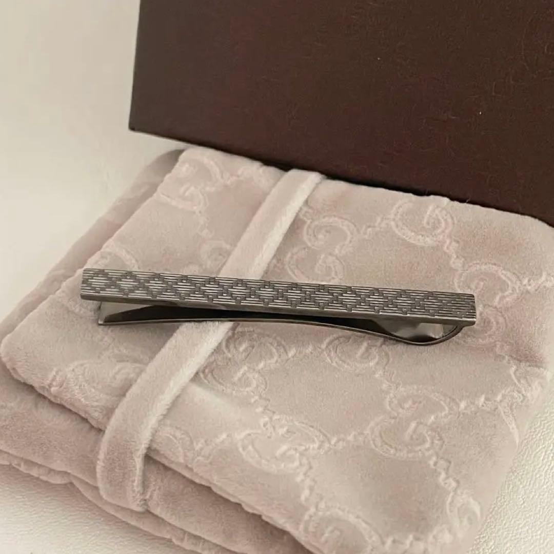 極美品　グッチ　ネクタイピン　付属品　ディアマンテ　925 ビジネス　スーツ