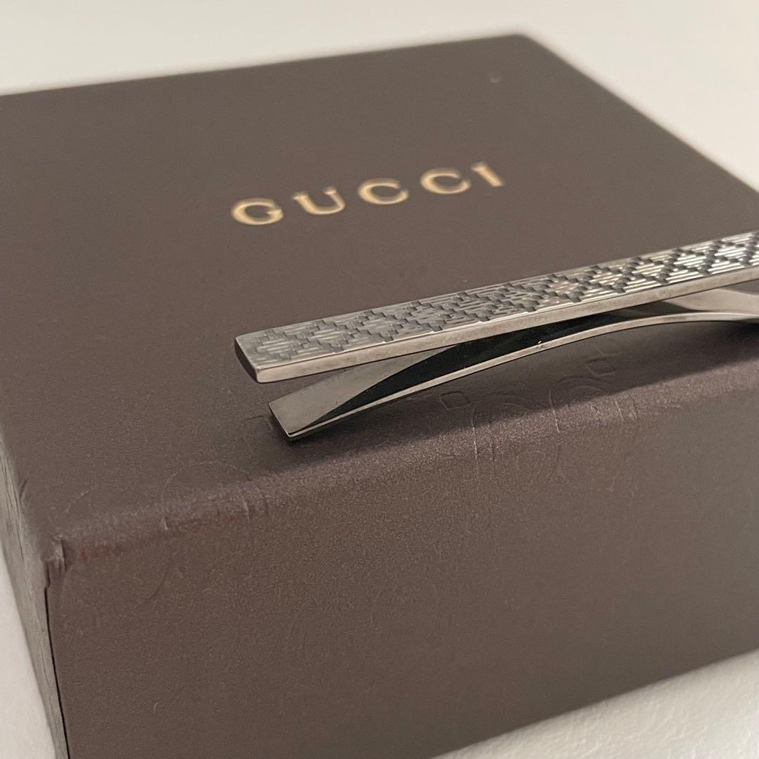 極美品　グッチ　ネクタイピン　付属品　ディアマンテ　925 ビジネス　スーツ