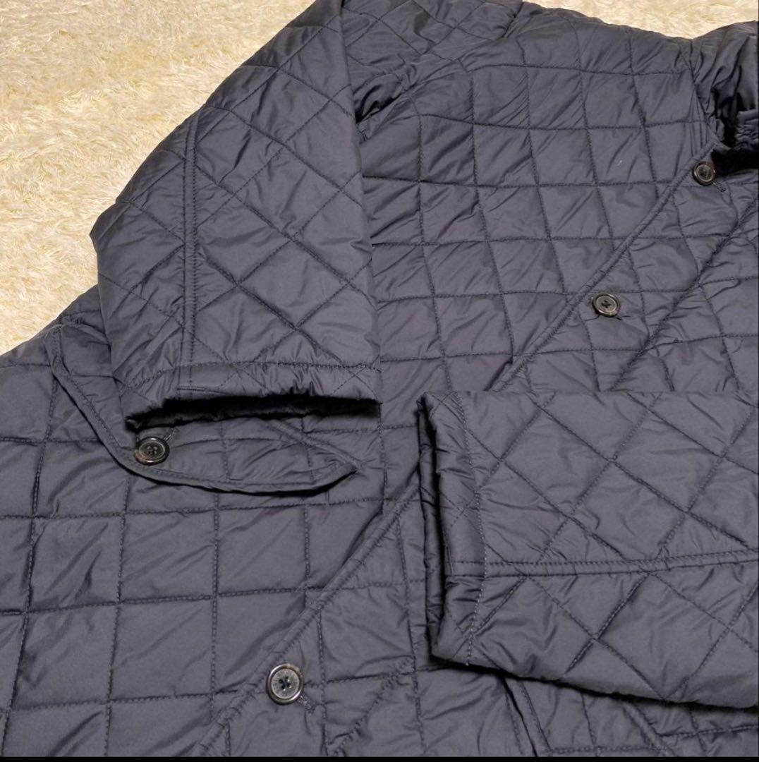 【美品】ブルックスブラザーズ　キルティングコート　フード　ダークネイビー　XL