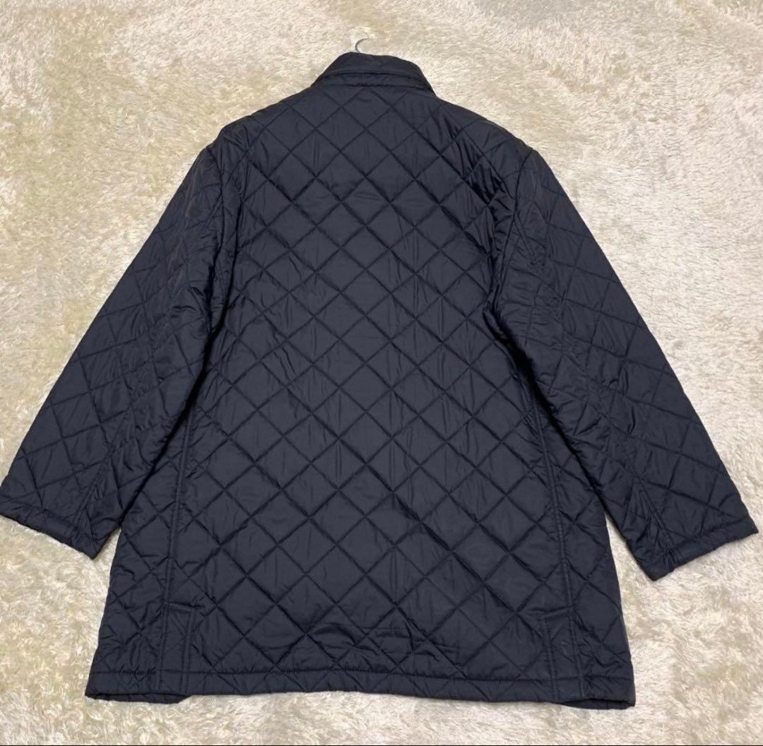 【美品】ブルックスブラザーズ　キルティングコート　フード　ダークネイビー　XL