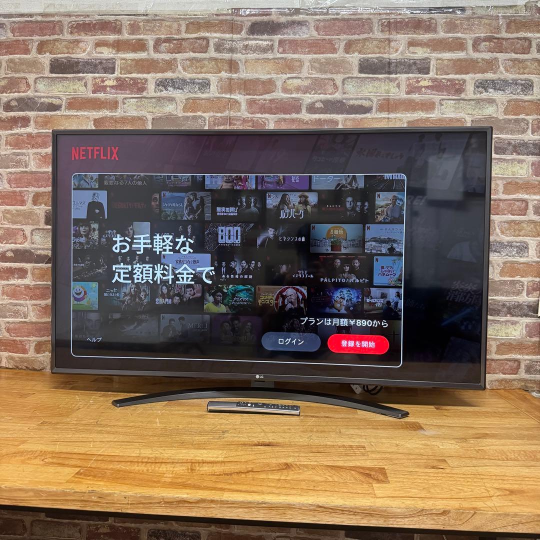 LG 50V型 4K液晶テレビ 50UM8100PJA スマートテレビ アプリ○