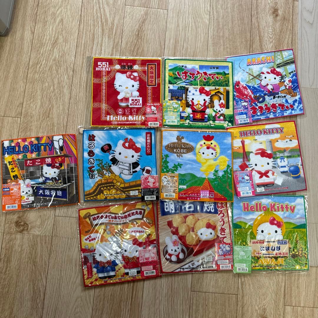 値下！早い者勝ち！ご当地キティ　プチタオル63枚セット