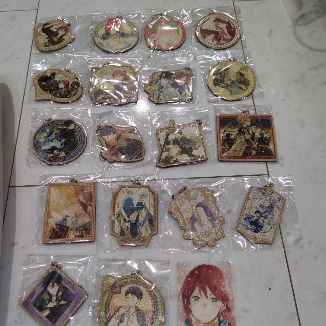 専用赤髪の白雪姫 漫福ガチャ モーテルキーホルダー +ウッドキーホルダーセット