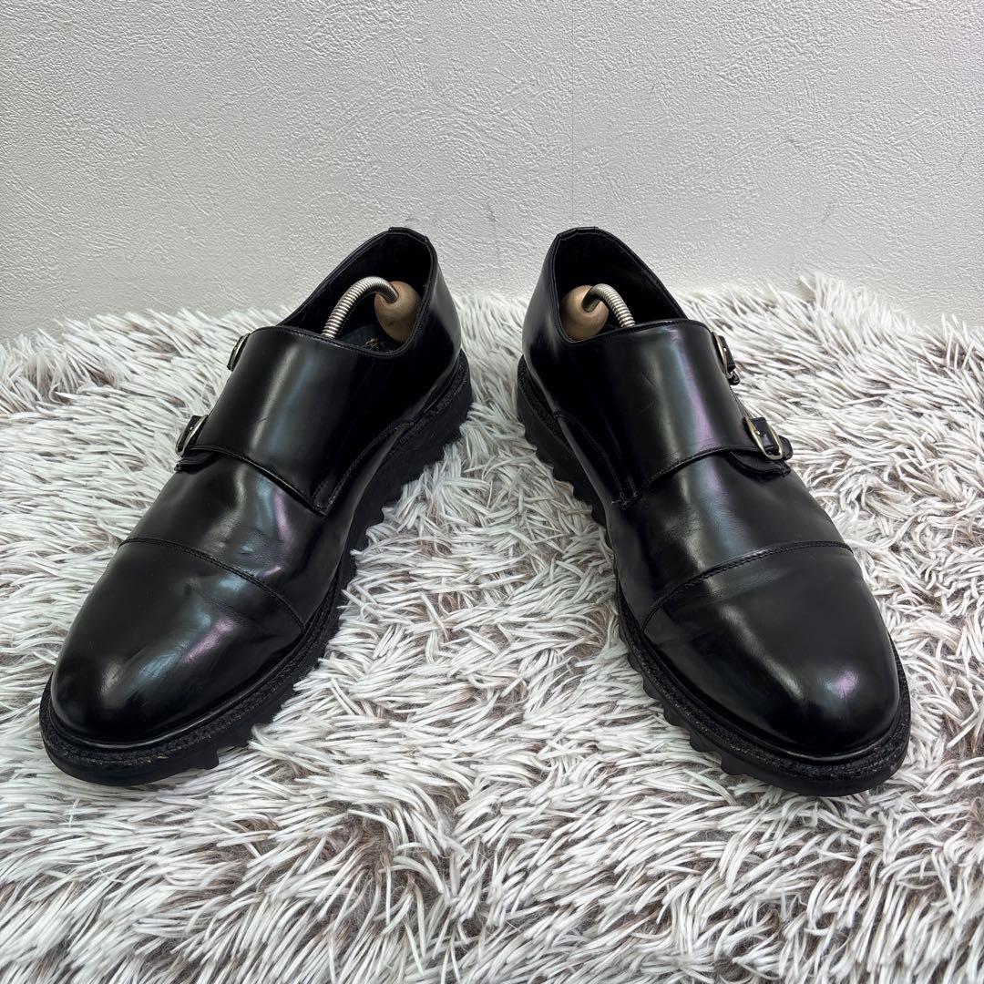 CAMINANDO ダブルモンクストラップシューズ ブラック