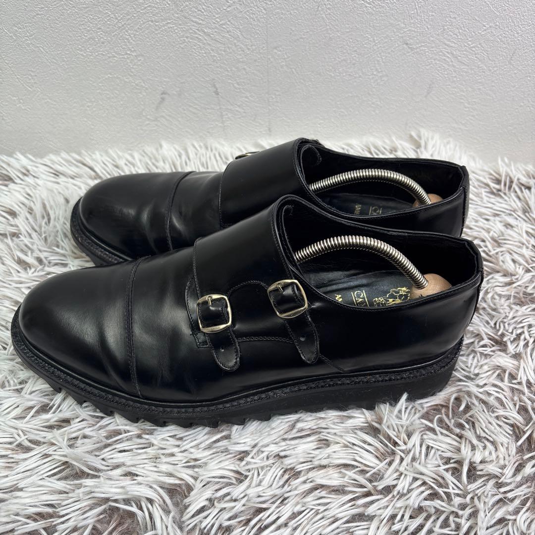 CAMINANDO ダブルモンクストラップシューズ ブラック