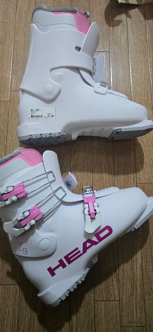HEAD 子ども用スキー ブーツ ジュニア ホワイト/ピンク 24.5 新品