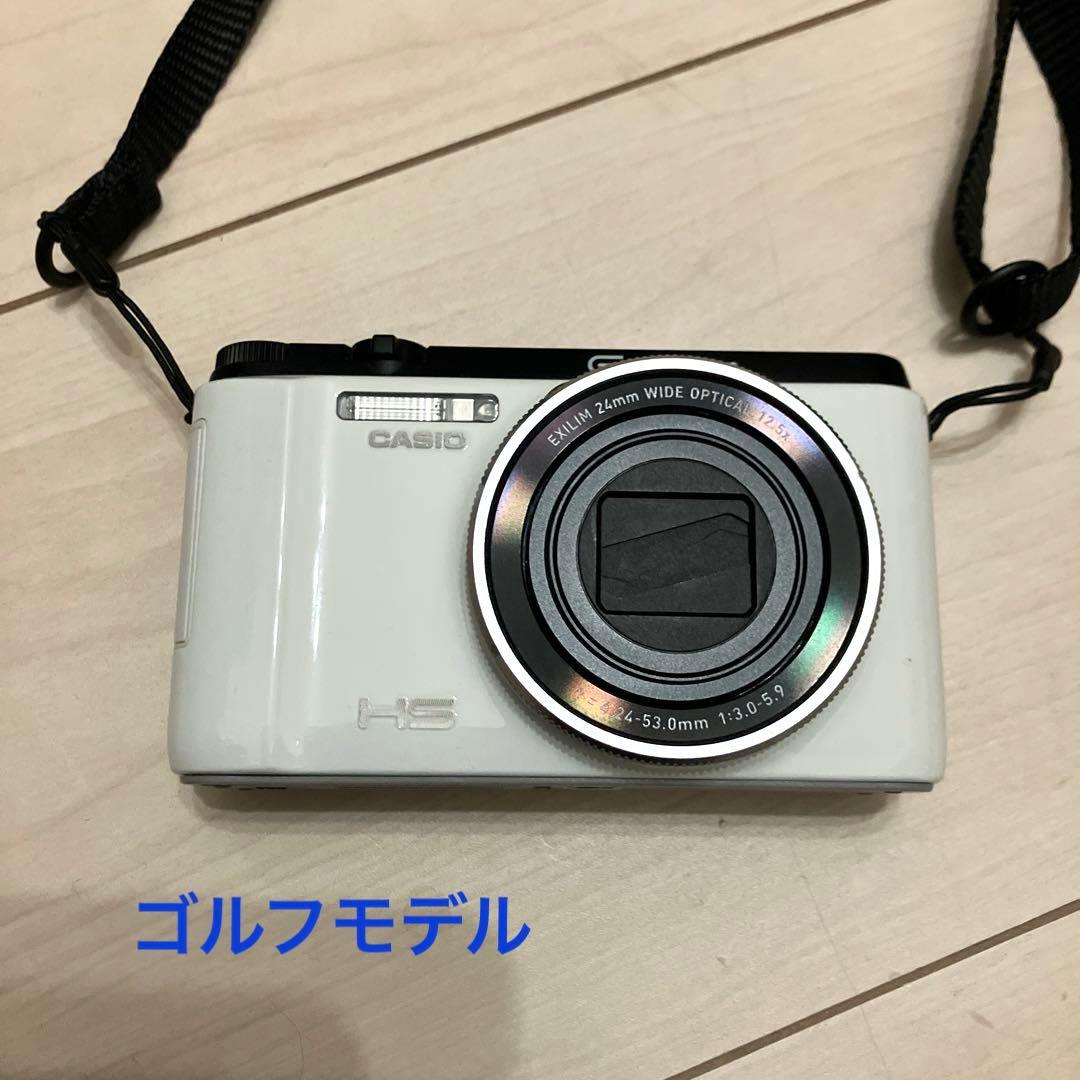 ゴルフ用　CASIO EXILIM EX-FC300S ホワイト 美品