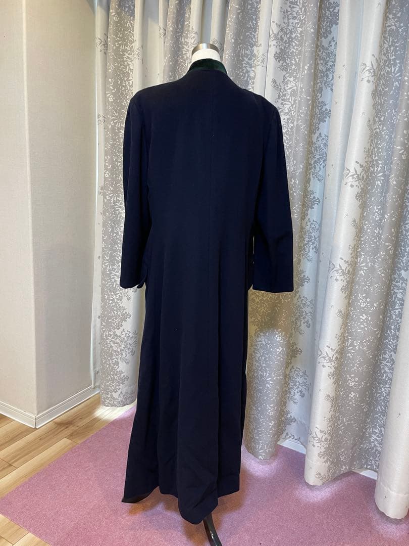 裕*様 ネイビー グリーンカラー テーラードコート