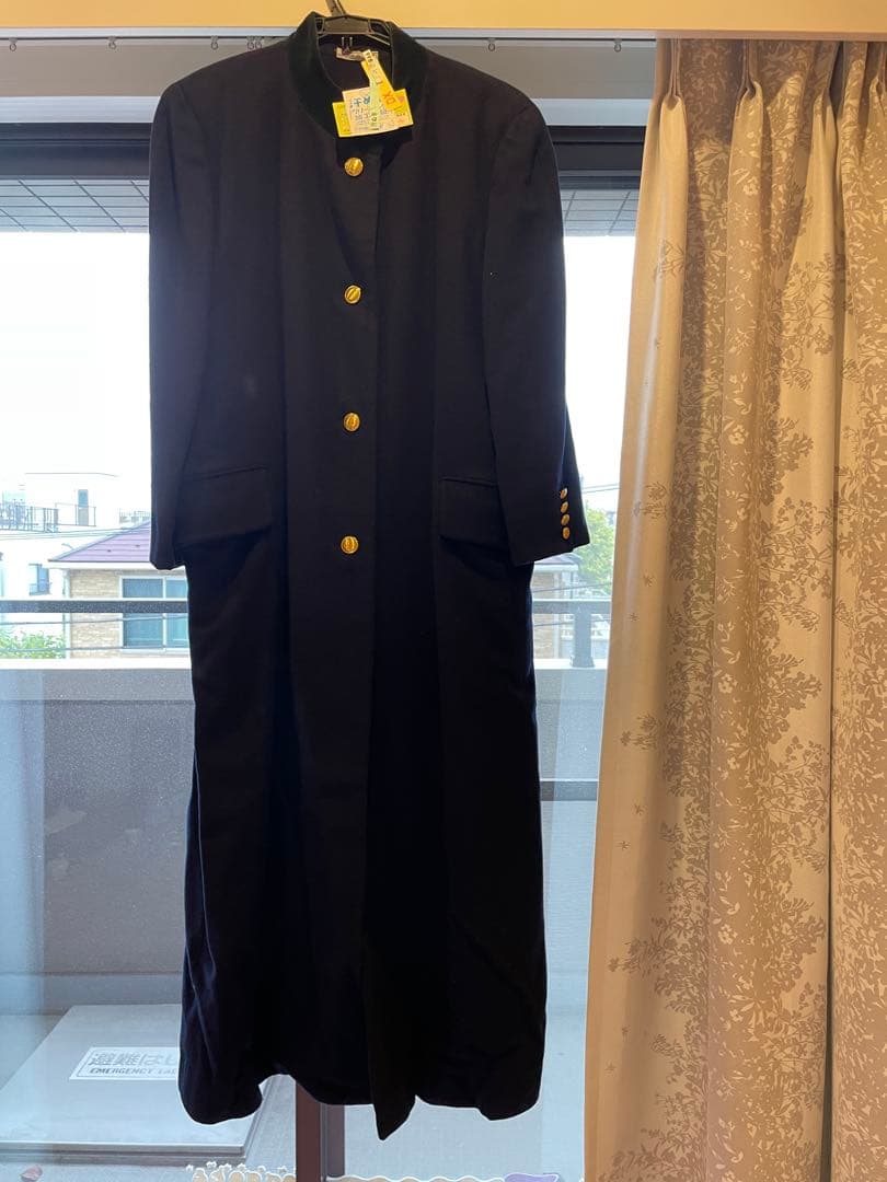 裕*様 ネイビー グリーンカラー テーラードコート