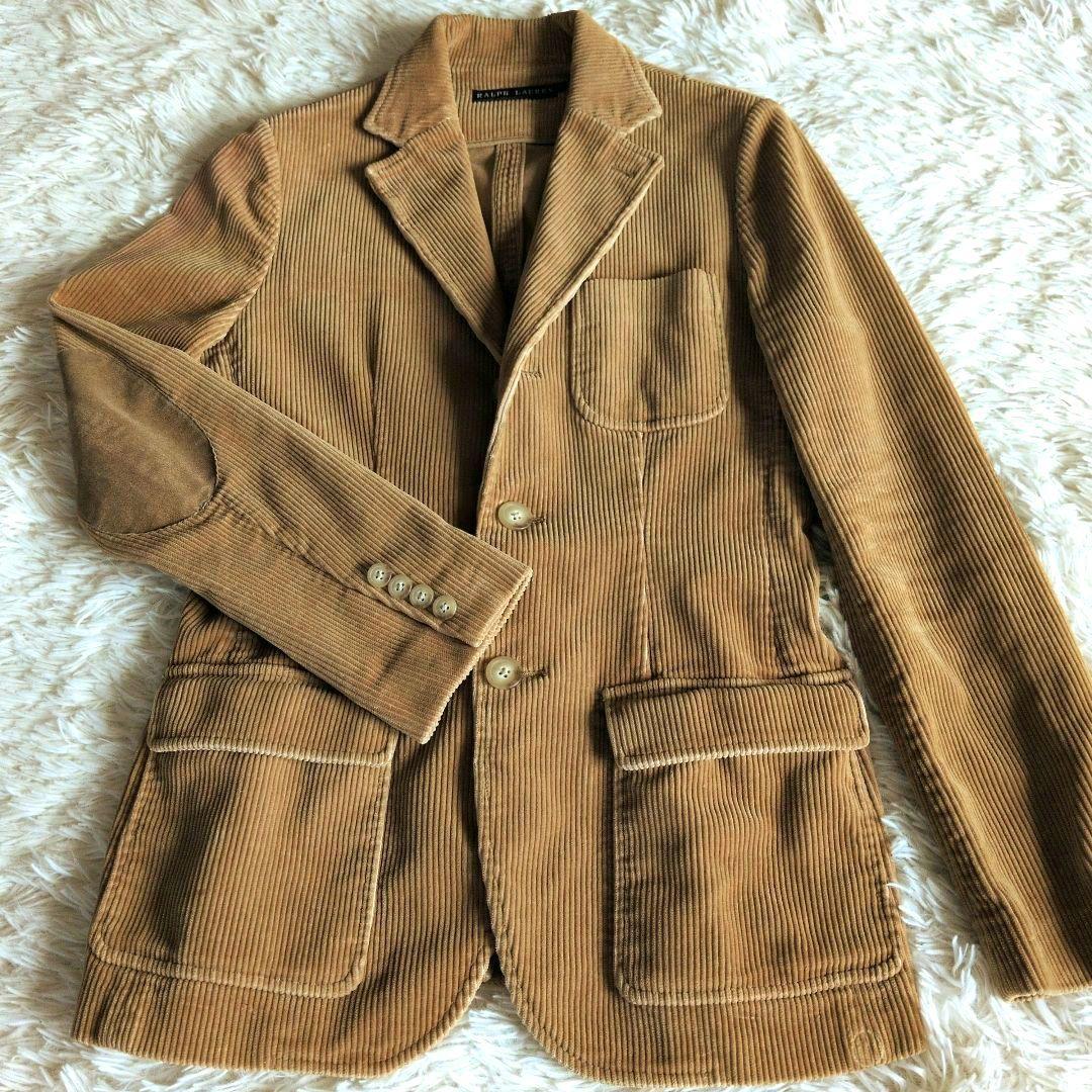 ラルフローレンベージュ コーデュロイ テーラードジャケットM　11号