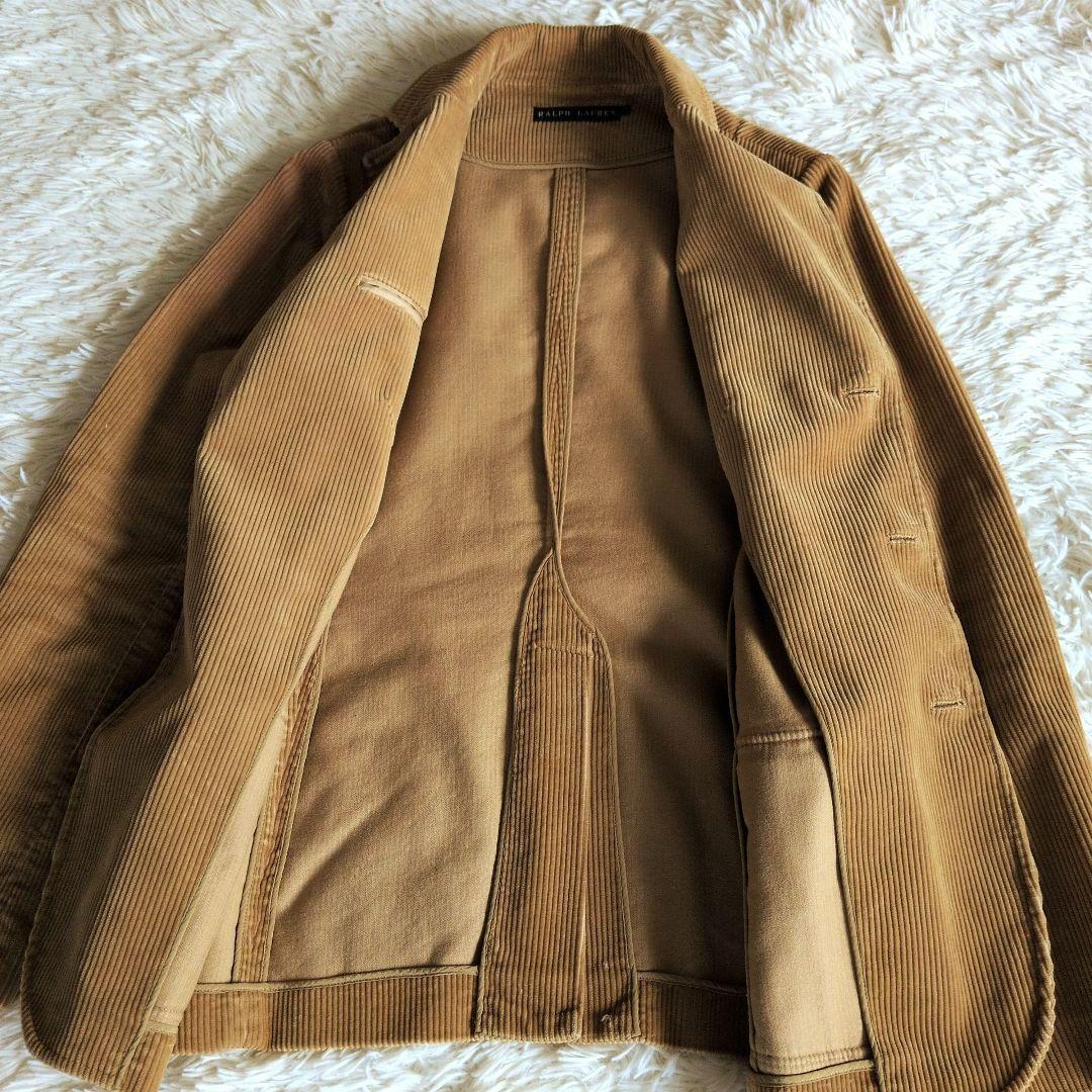 ラルフローレンベージュ コーデュロイ テーラードジャケットM　11号