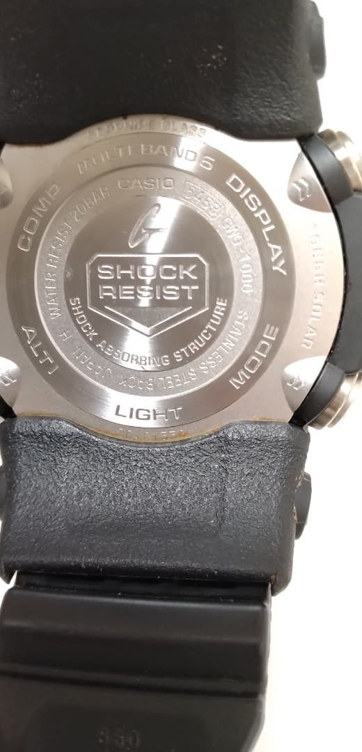 G-SHOCK GWG-1000-1A3JF ブラック ソーラー 黑色 光能驱动