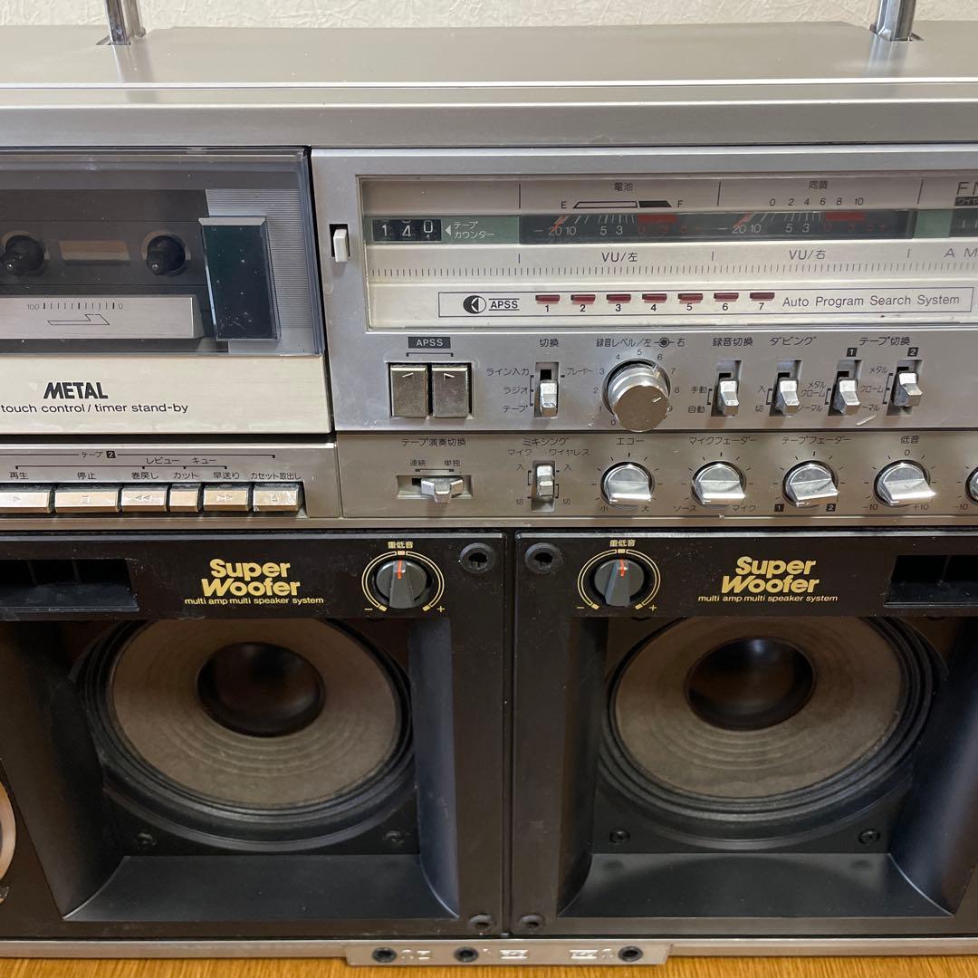 【念のためジャンク品】GF-909 SHARP スーパーボワー ラジカセ