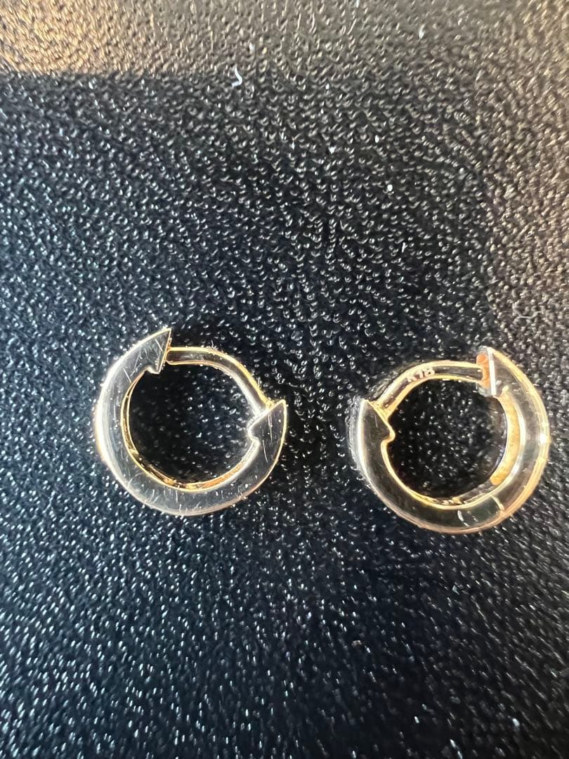 ナナ　18KYG イエローゴールド18金　極小　フープピアス