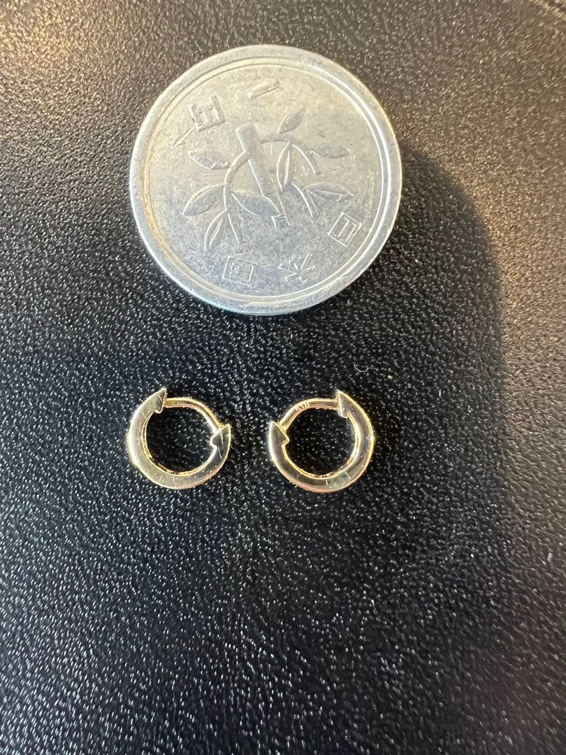 ナナ　18KYG イエローゴールド18金　極小　フープピアス
