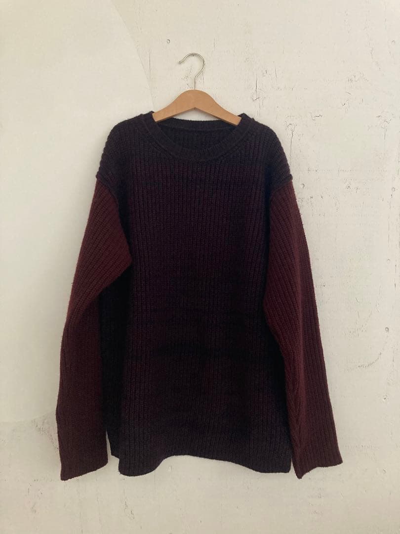 MARNI マルニ カシミヤ混 ニット セーター ボルドー スリット