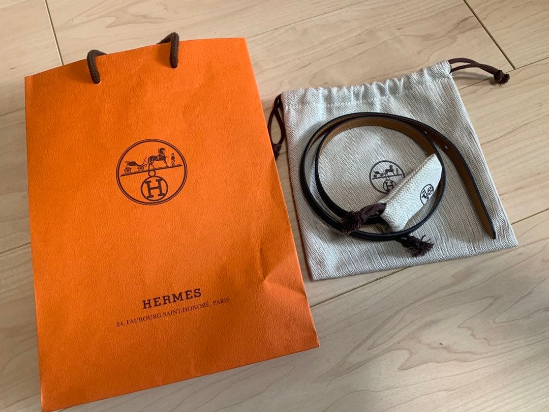極美品HERMES エルメス　ベルトポップＨ　ブラック／ゴールド ピンクゴールド