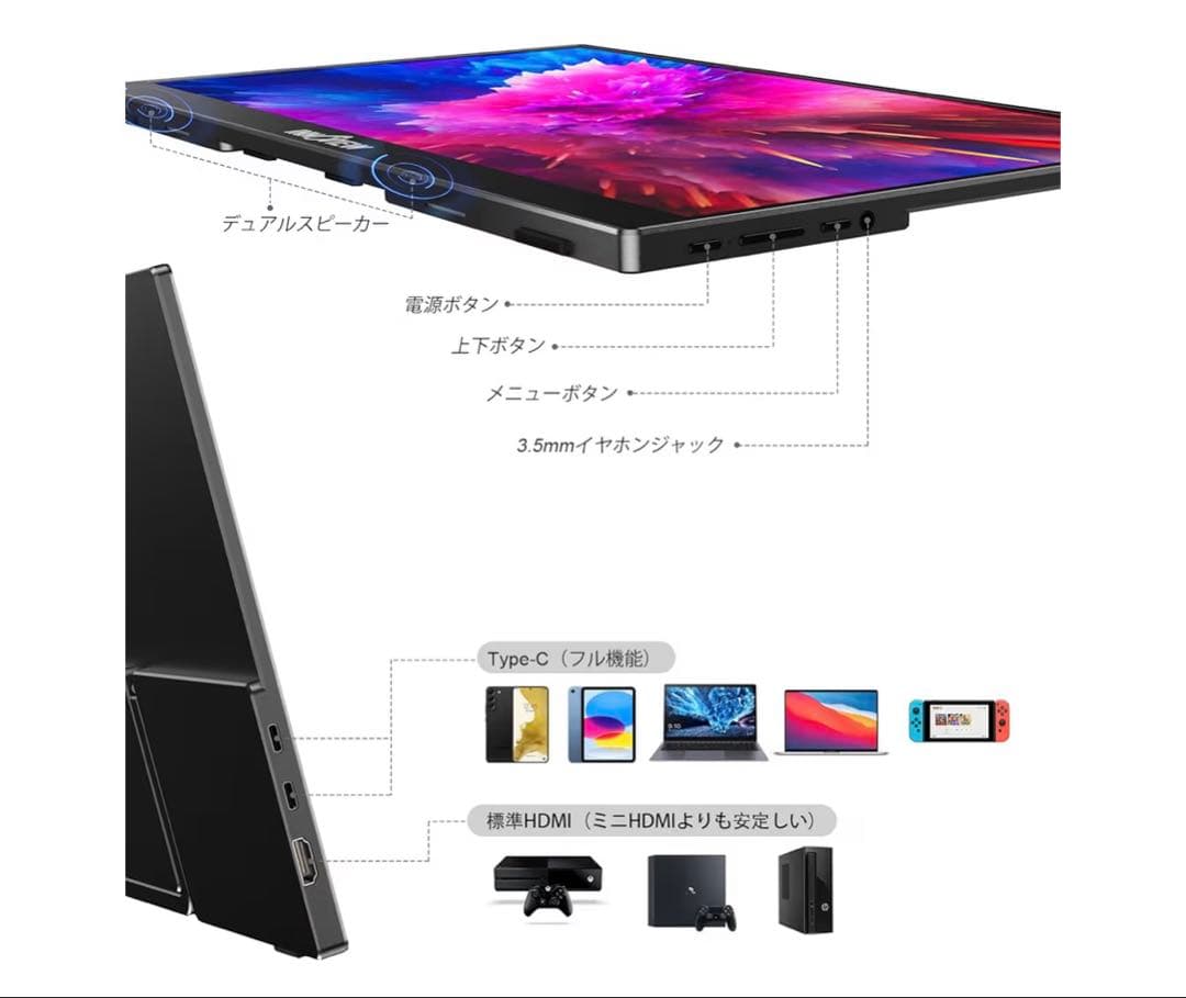 InnoView 15.6インチ モバイルモニター