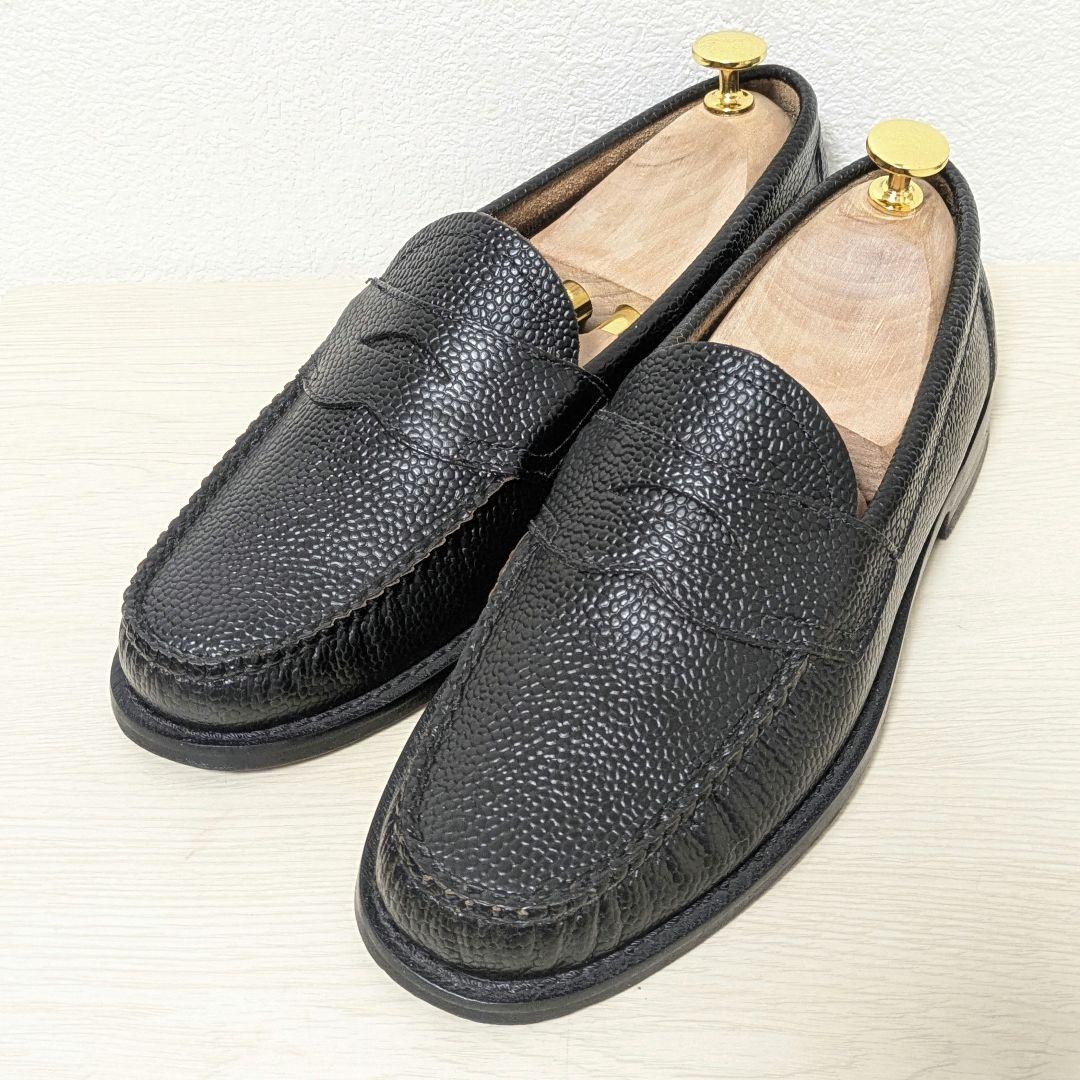 未使用級☆G.H.BASS ジーエイチバス ローファー シボ革 本革 40