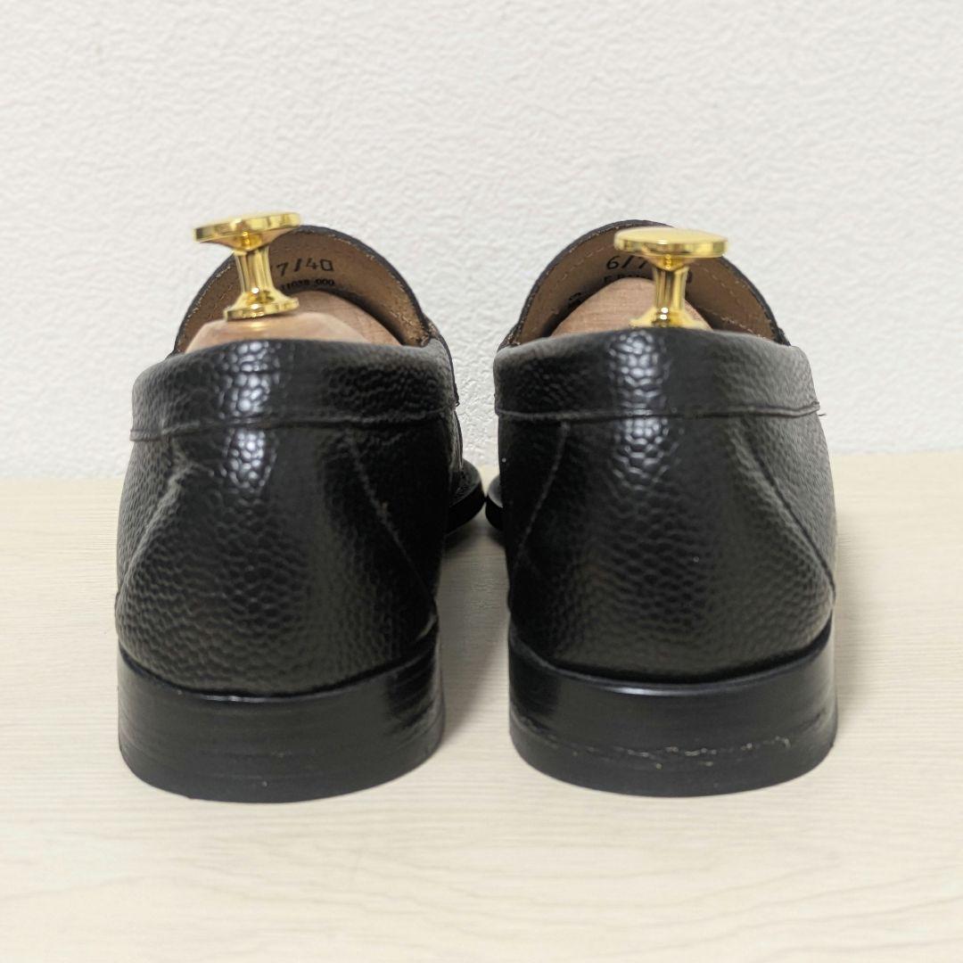 未使用級☆G.H.BASS ジーエイチバス ローファー シボ革 本革 40