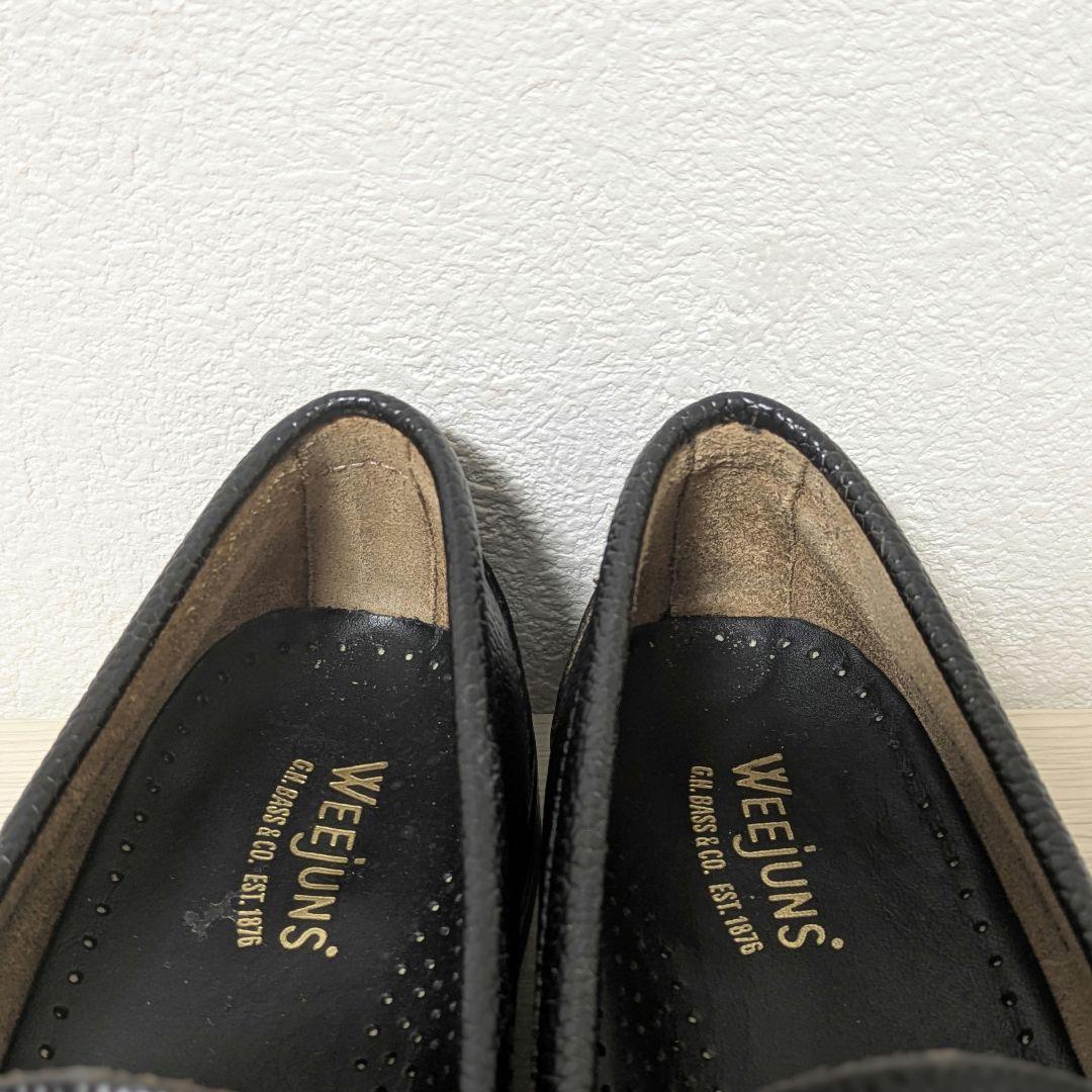 未使用級☆G.H.BASS ジーエイチバス ローファー シボ革 本革 40